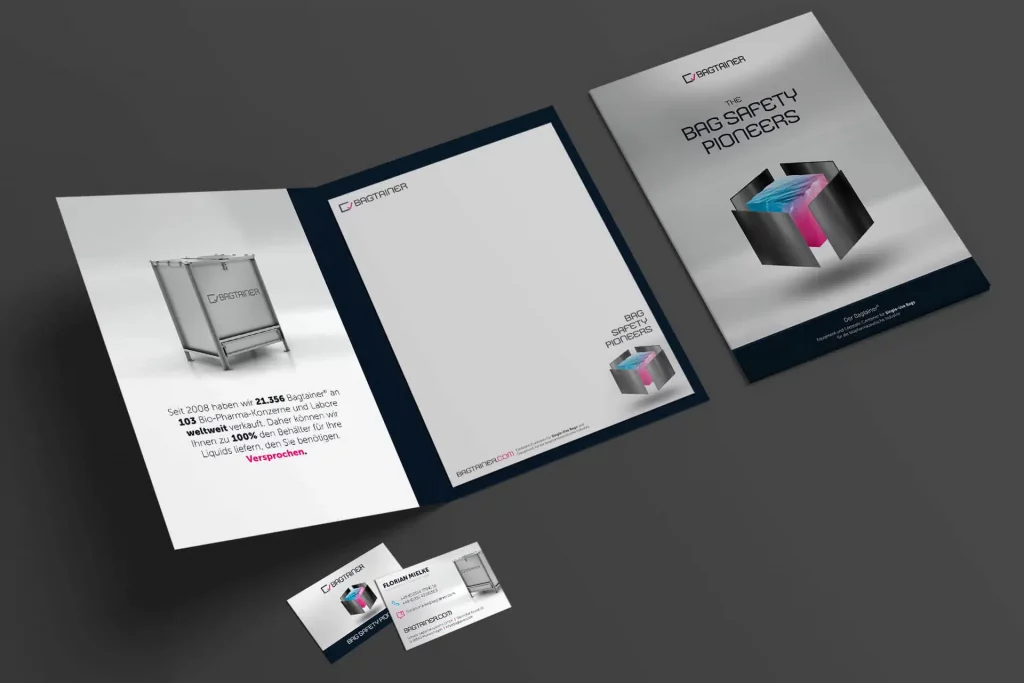 Ein Corporate Design für Bagtainer, Design von vyn