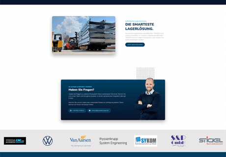 Ein Screenshot der Homepage von Böckelt Tower