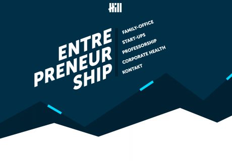 Ein Screenshot der Homepage von Hill