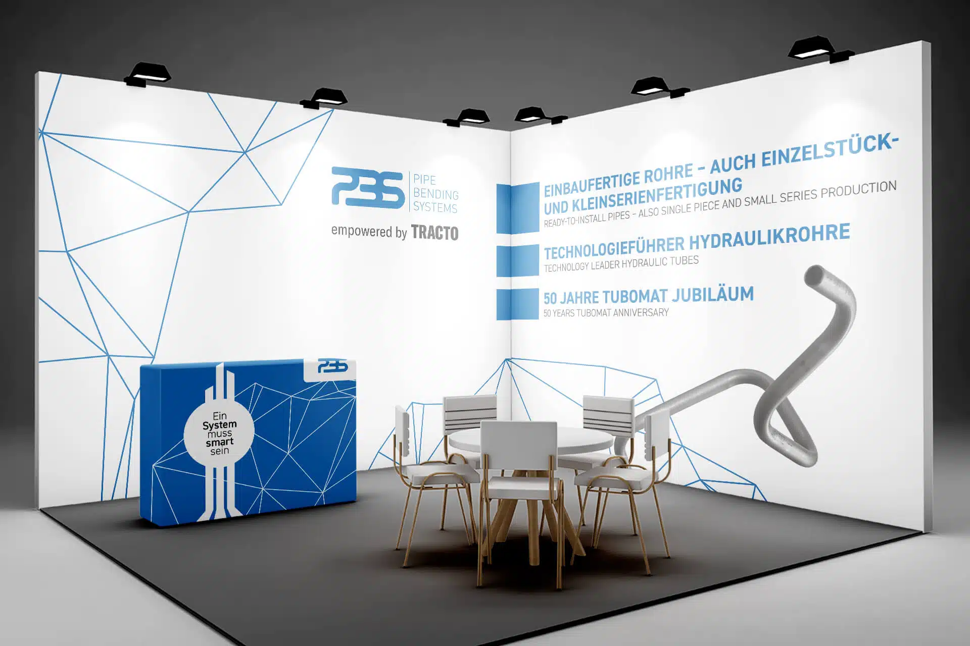 Ein Design für eine Messewand für PBS, Design von vyn