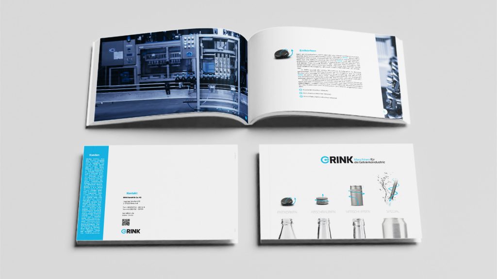 Broschüren für Rink, Design von vyn