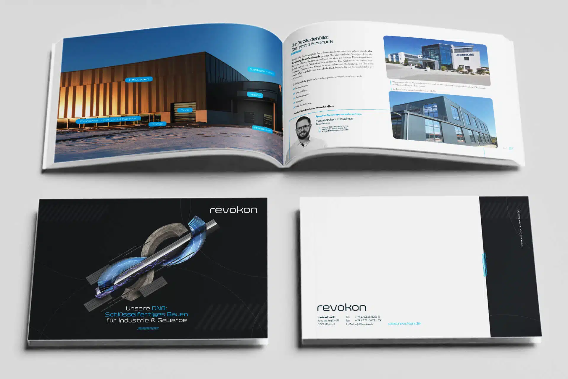 Broschüren für Revokon, Design von vyn