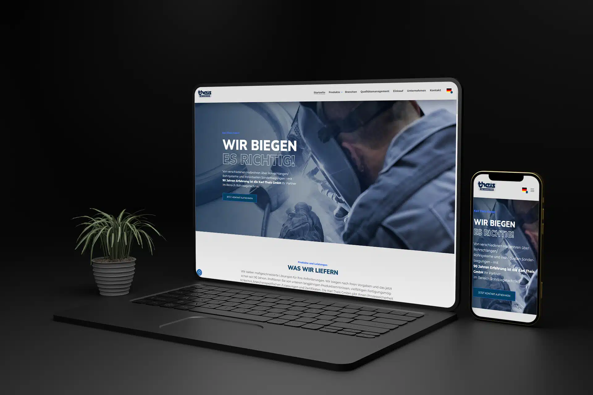 Ein mobiles Webdesign für Theis, Design von vyn