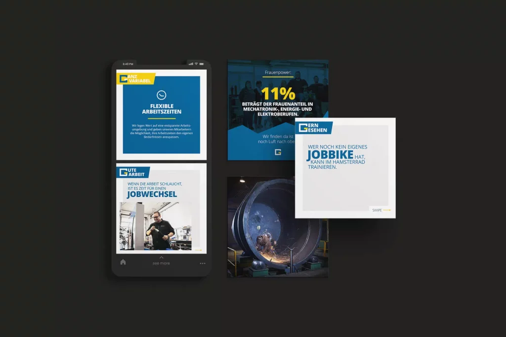 Postingdesign für Gustav Schmidt, Design von vyn