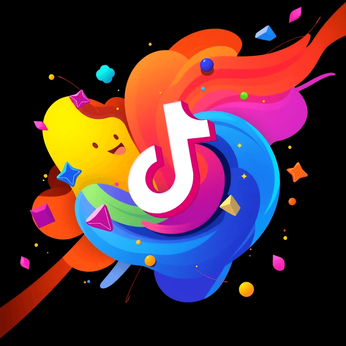 Ein Symbolbild für das soziale Netzwerk TikTok