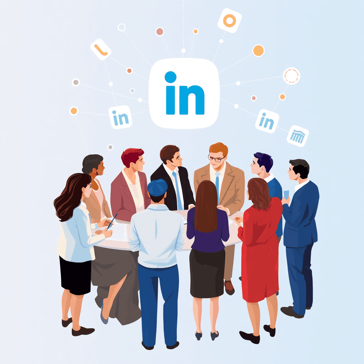 Ein Symbolbild für das soziale Netzwerk LinkedIn