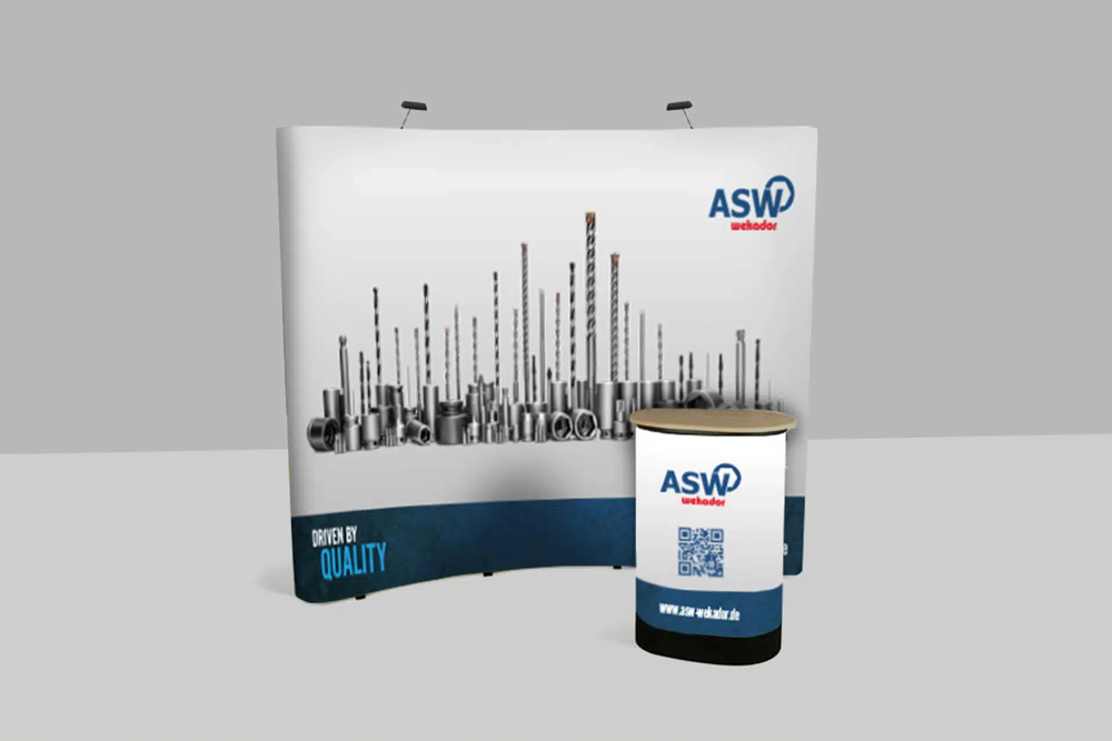 Design für einen Messestand für ASW, Design von vyn