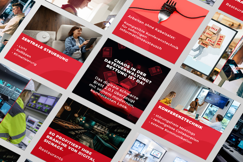 Metapostings für fb Media, Design von vyn