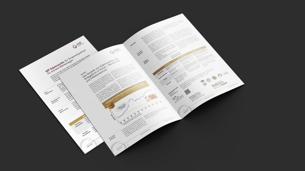 Ein Whitepaper für einen Edelmetallhändler, Print-Design von vyn